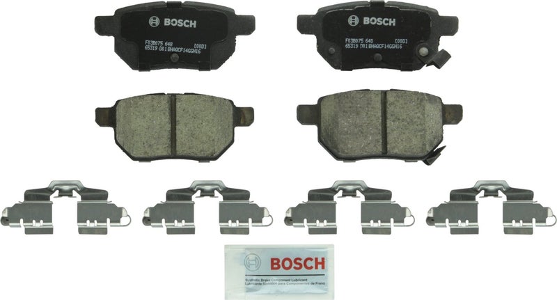 BOSCH BC1354 QuietCast Premium Ceramic Disc Brake Pad Set  Compatible With Select Lexus CT200h Pontiac Vibe Scion iM tC xB Toyota Corolla Matrix Prius Prius Prime Yaris REAR